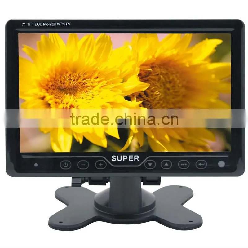 cheap china touch key super 7 tft lcd tv with usb,sd