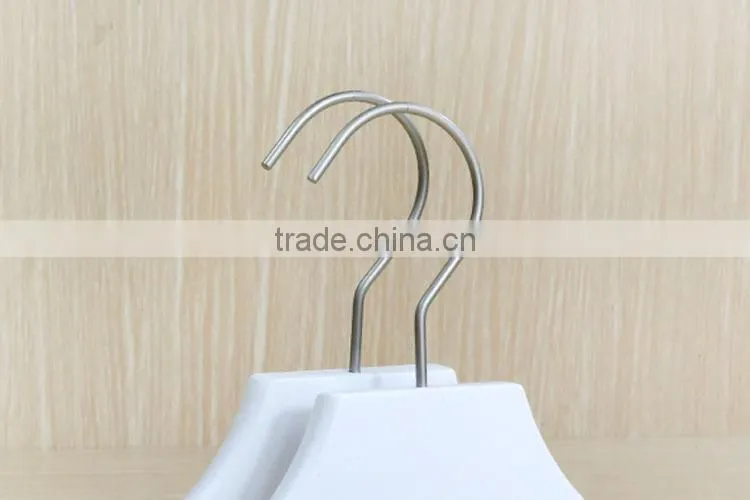 Best quality white wooden hangers wholesale