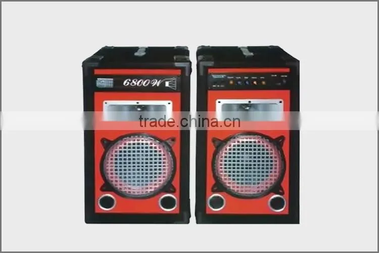 Cheap Red Cabinet Powered Speaker Box 1.0 Sound System for Home Show