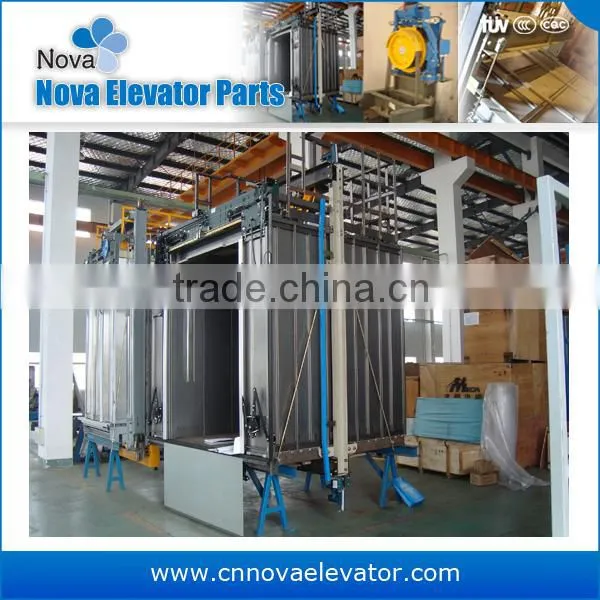 630kg~1600kg,1.0m/s~1.75m/s Machine Room Elevator Cabins, Luxury Residential Passenger Cabin