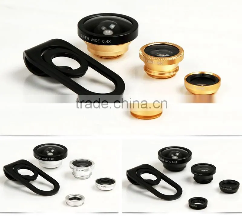 New Design zoom lens for mobile phone camera lens for 4 in 1 special effect