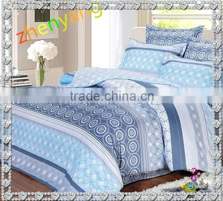 reactive printed 100% cotton print bed sheets/quilt cover/table cloth/comforter set