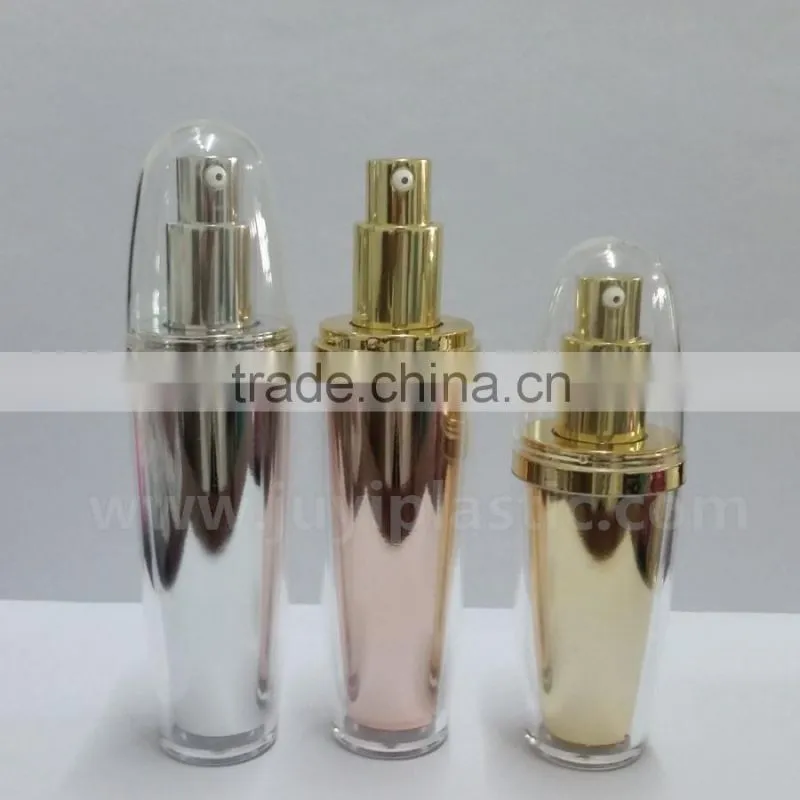 Blue Acrylic Sphere Cosmetic Plastic Bottle,Empty Cosmetic Bottle