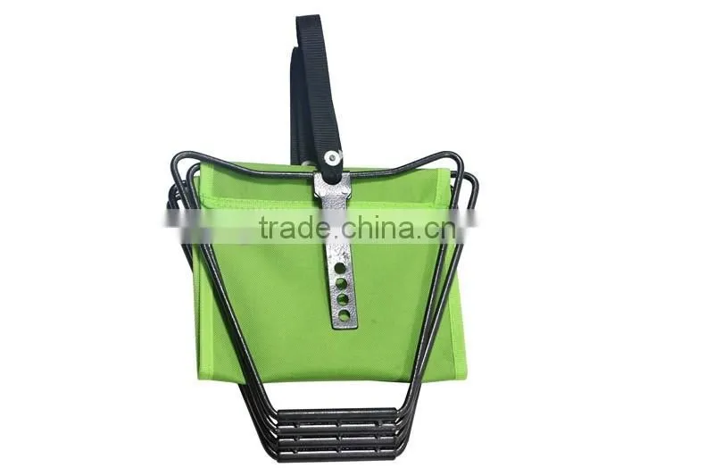 Small folding pocket chair camping chair with pvc fabric