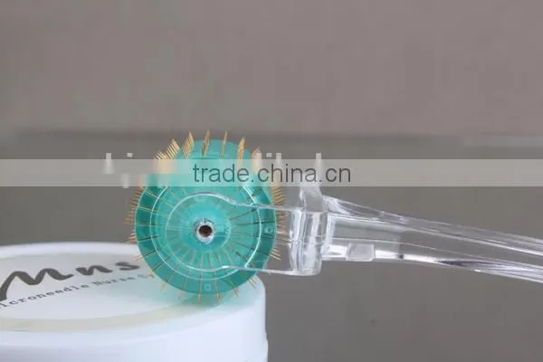 New SPA Derma Roller in Wood and Silicone Stretch Marks Anti Aging Repair Acne Scarring Stimulate Hair Growth