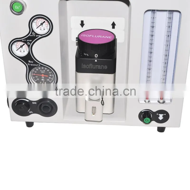 Good quality Portable Veterinary Vet Anesthesia Machine with Evaporator anaesthesia apparatus