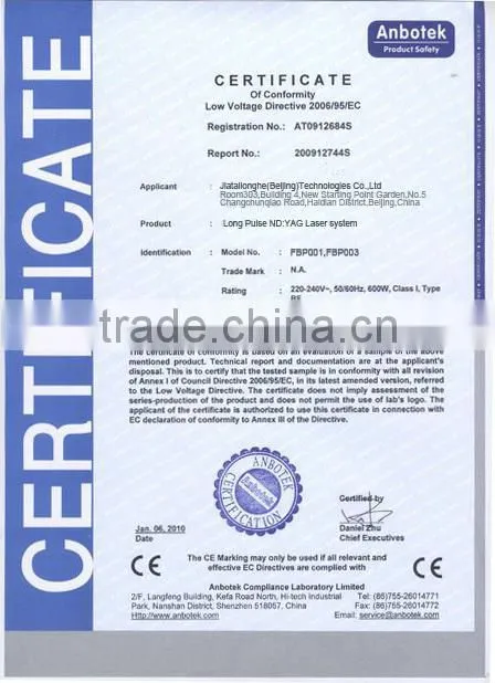 IPL permanent hair removal machine with ipl lamp and ipl part