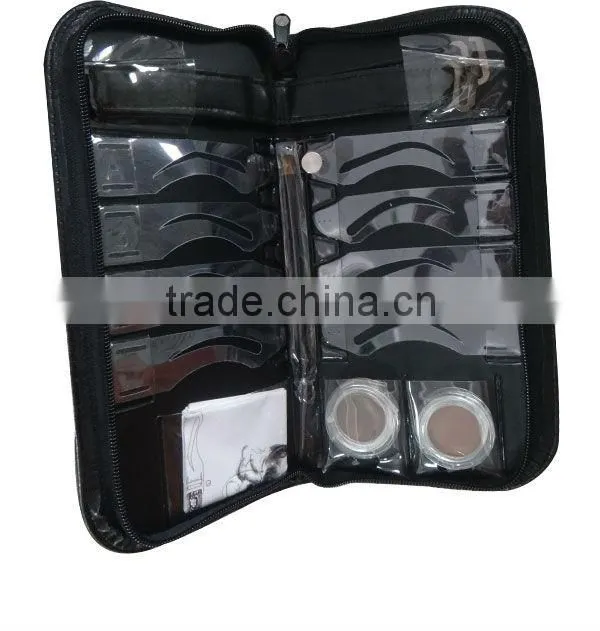Perfect Brow Stenciling Kit- Leather case