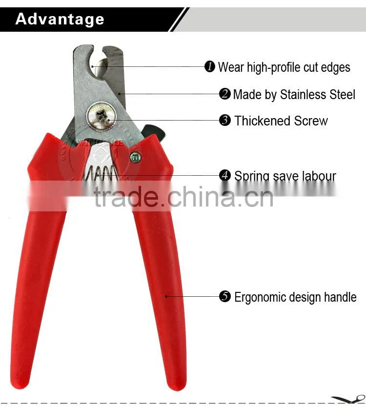 Stainless steel tail cutting pliers manual tail pliers for livestock cutting tail pliers