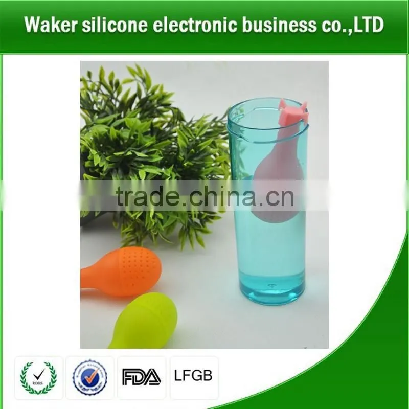 cute portable silicone tea strainer