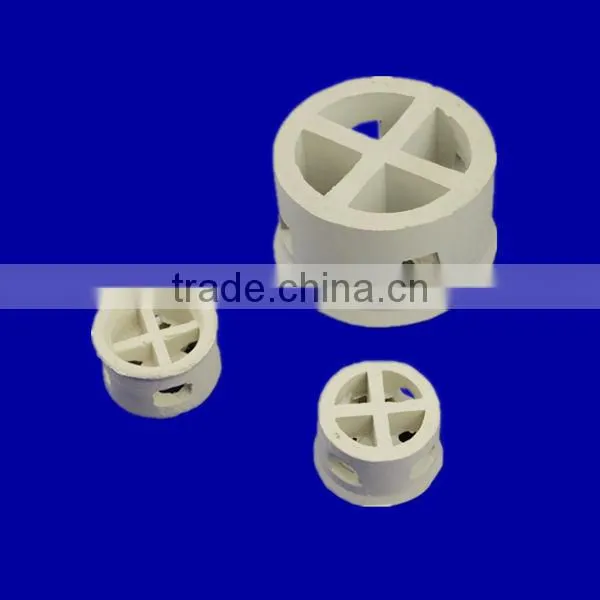 Cascade ring ceramic random tower packing