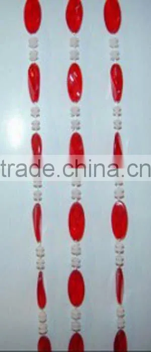 Plastic bead curtain