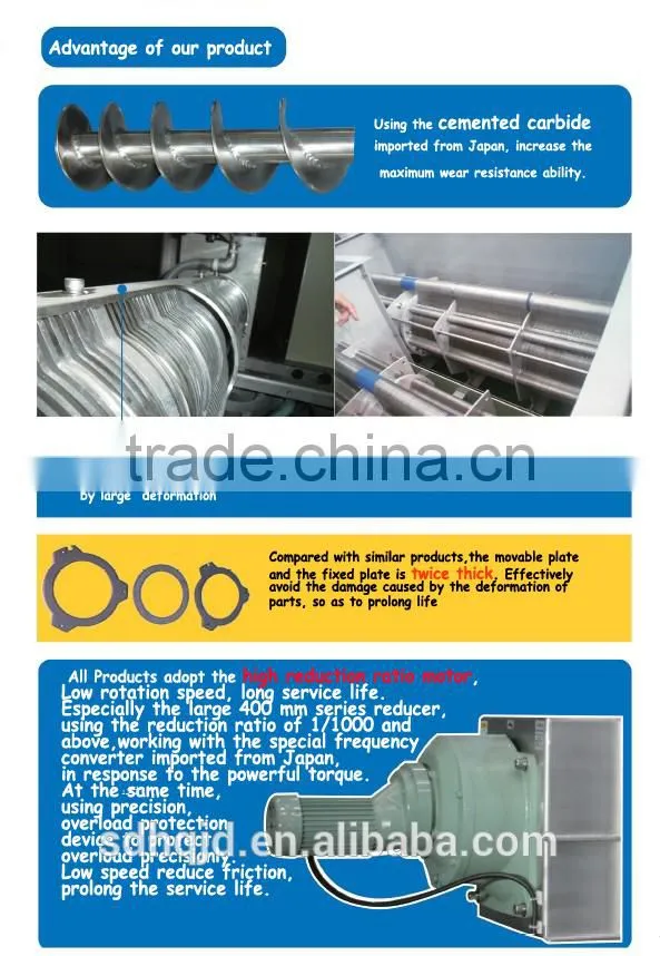High Quality SS Volute energy save mini sewage treatment plant of MDQ-201