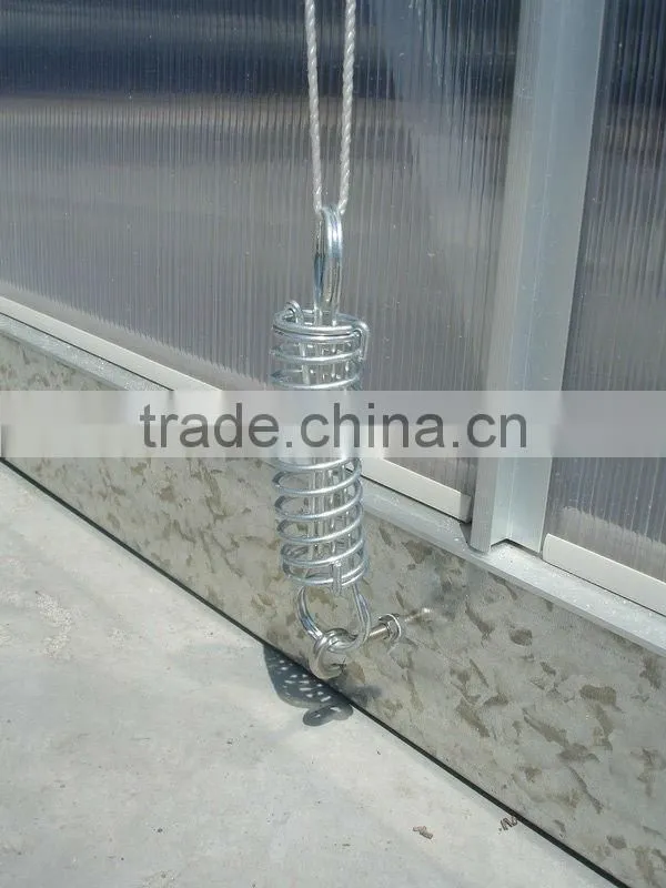 garden used aluminum frame greenhouse with 6mm polycarbonate sheet HX66126-5