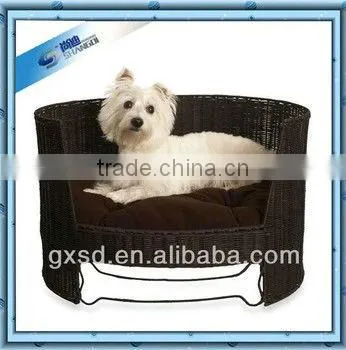 S&D handicraft luxury waterproof durable plastic rattan bed pet