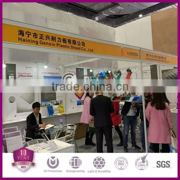 10YEARS warranty Grade A quality polycarbonate material hippolon sheets
