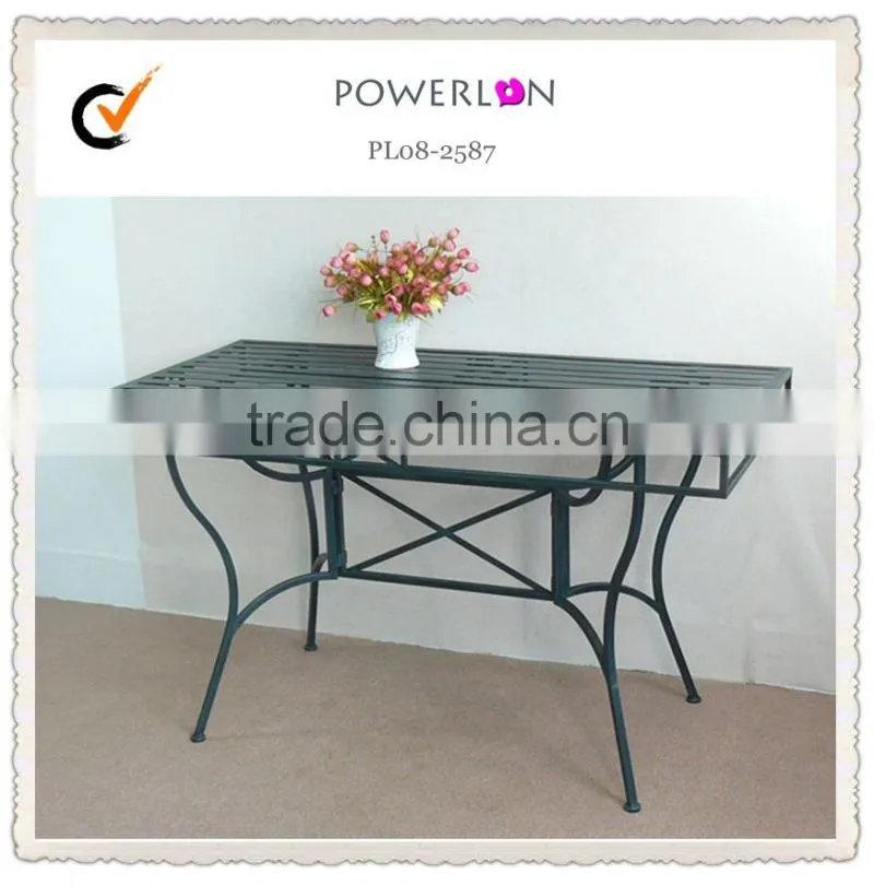 Metal frame modern restaurant booth seating for three