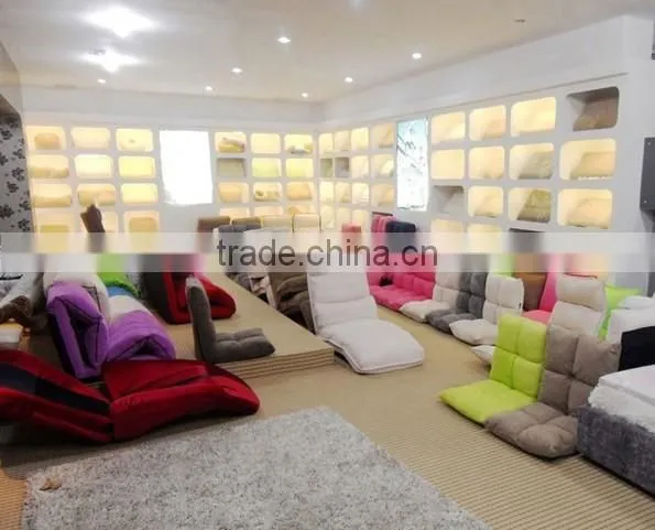 fashion suede fabric 5 grades single sofa chair, portable legless folding chair sofa, leisure modern floor sofa seating
