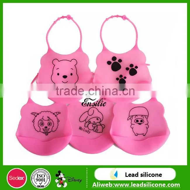 Food Grade Waterproof Washable Silicone Baby Bib