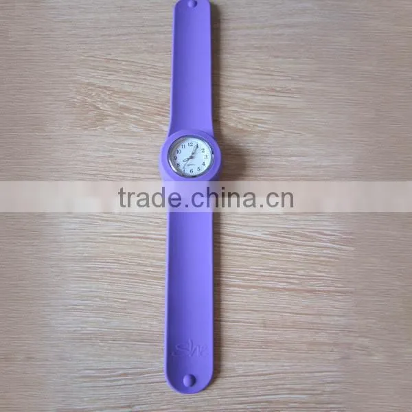 Fashion cheap wholesale adults kids personalized silicone slap watches