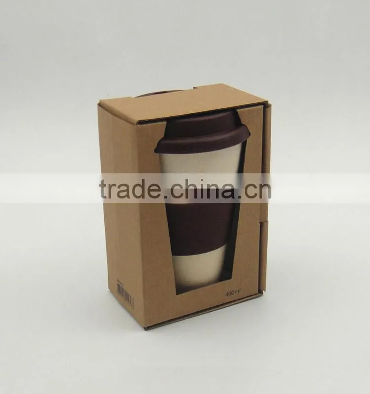 Biodegradable colorful bamboo fiber large drinking cup/mug