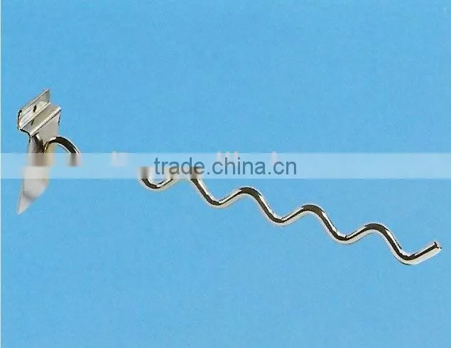 High Quality Wavy Clothes hanging hook cast iron display hooks