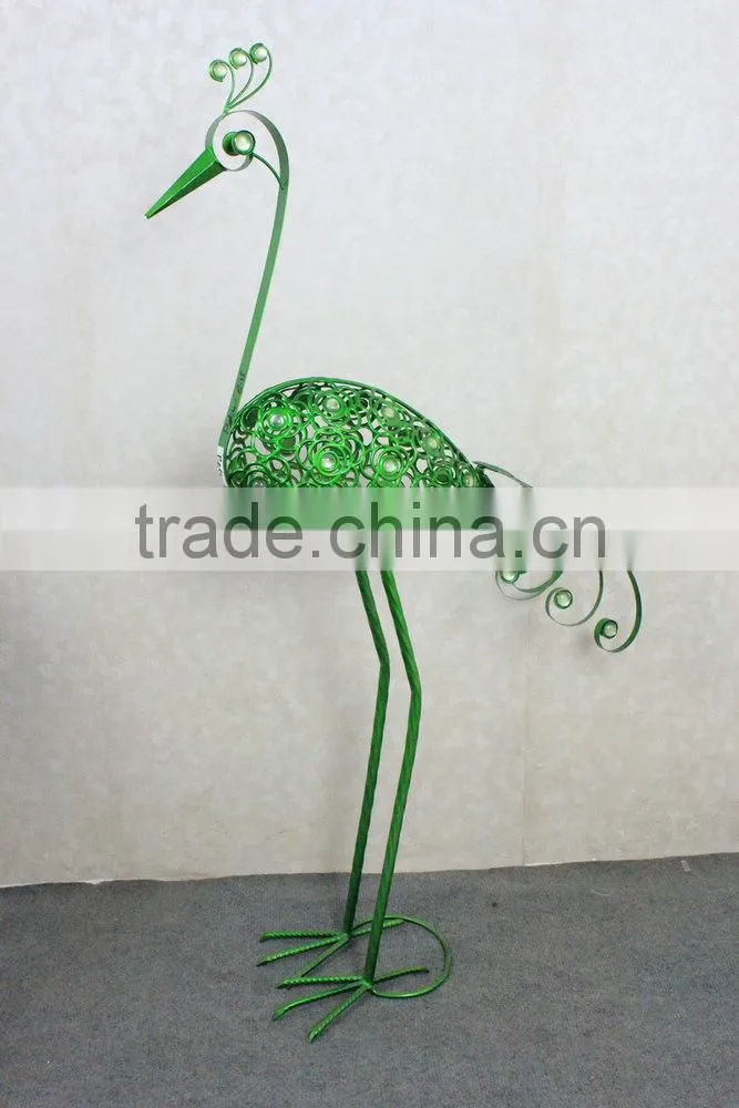 Metal peacock garden decoration