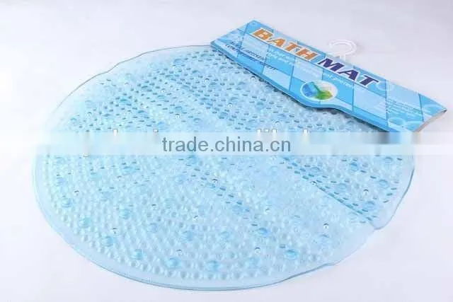 Circular pvc anti-slip bathroom mat