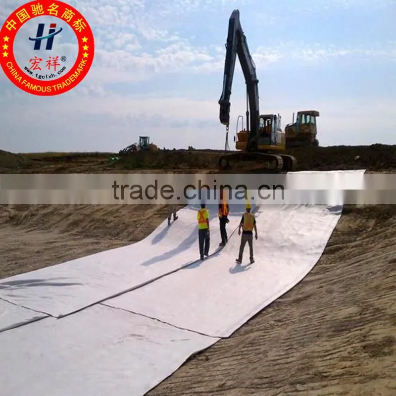 Geosynthetic clay line for fish farm liner