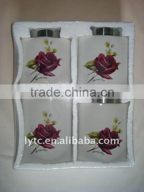 4 pcs ceramic canister
