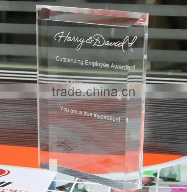 Custom High Quality Acrylic Award, Acrylic Award Blanks