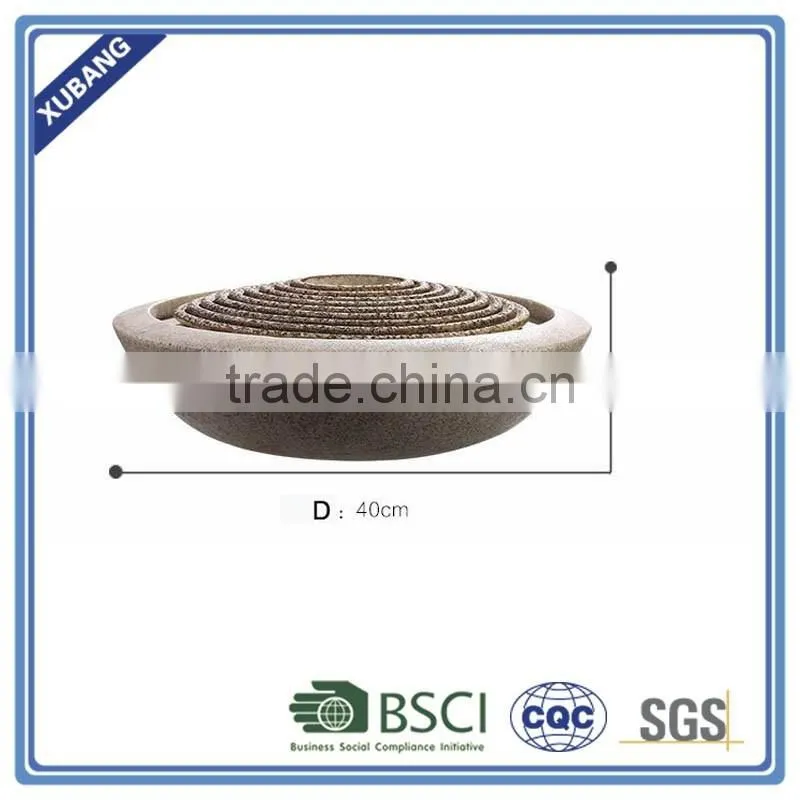 sandstone outdoor waterfall fountain with LED light