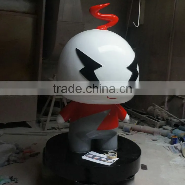 Fiberglass cartoon statue for display