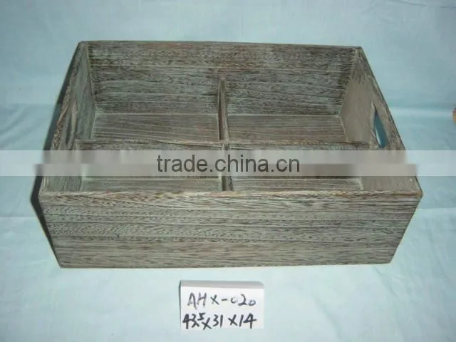 high quality pine wooden box,wooden tray with different tabula