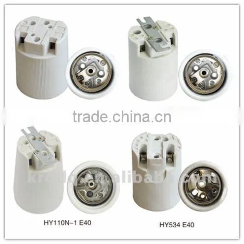 porcelain E40 lamp socket fitting