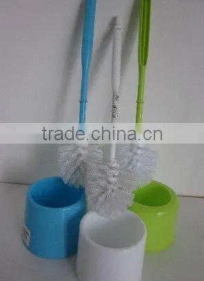 Plastic small & convenient Toilet brush holder with sky colour