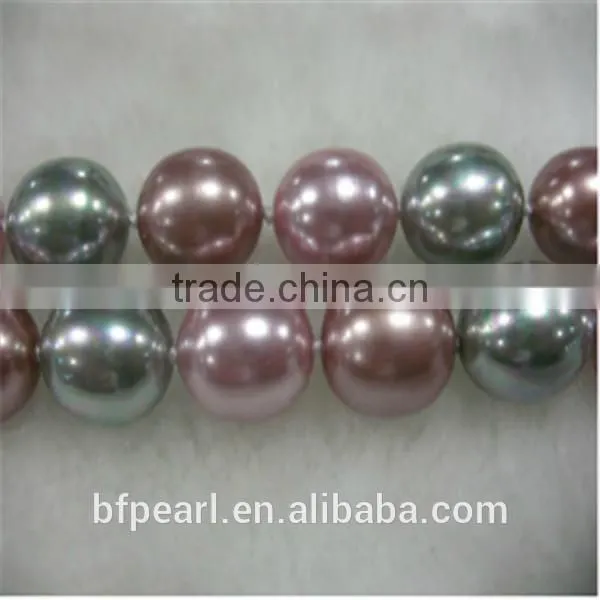 Wholesale 16-20mm Egg Shaped Loose Shell Pearl Beads Strands