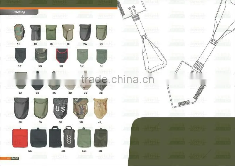 packing with Nylon bag shovel