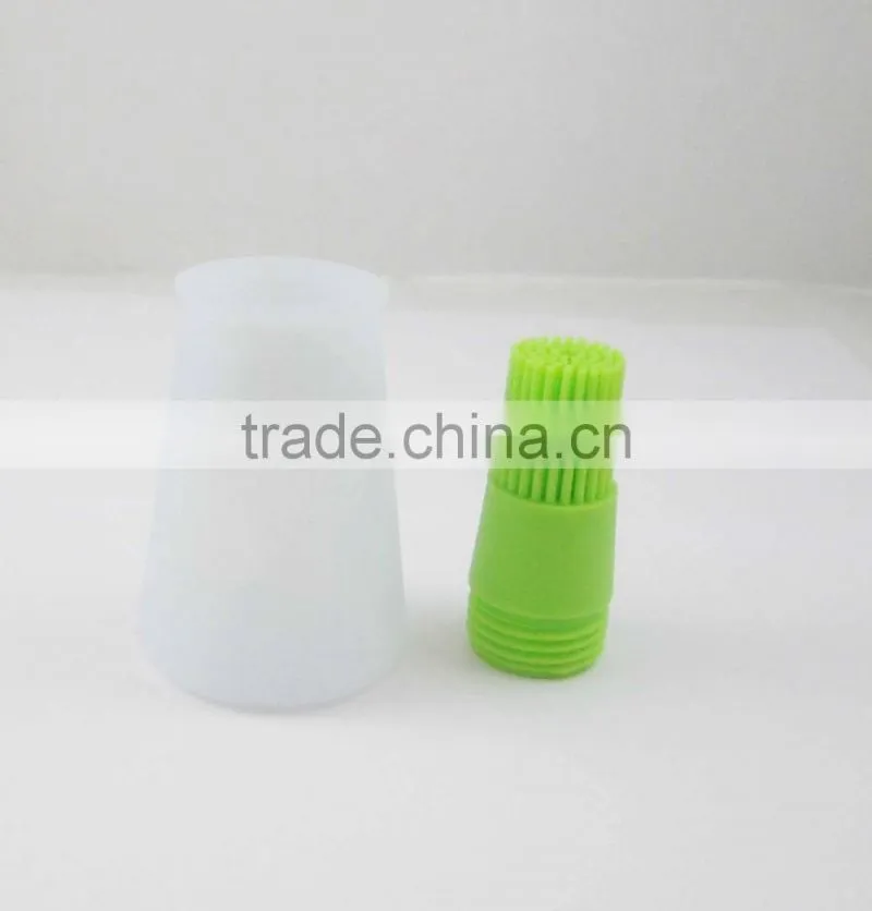 Easy Clean Silicone Oil Brush/Silicone Basting Brush wih container