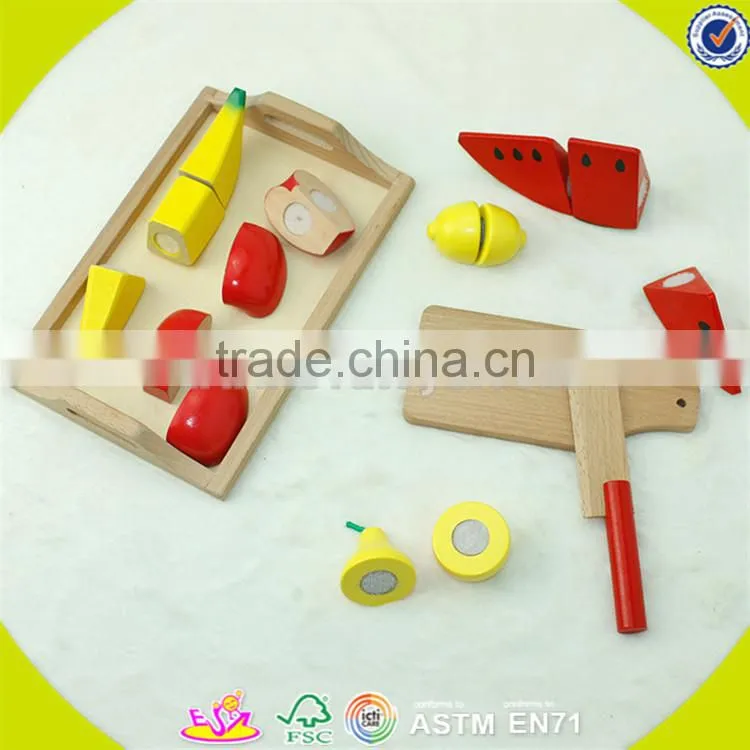 Wholesale high quality wooden tea set toy for kids interesting pretend wooden tea set toy W10B054