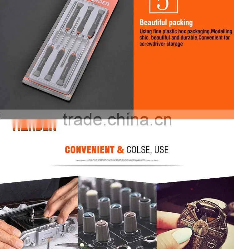 Professional 6PCS Plastic Handle Precision Screwdriver Set