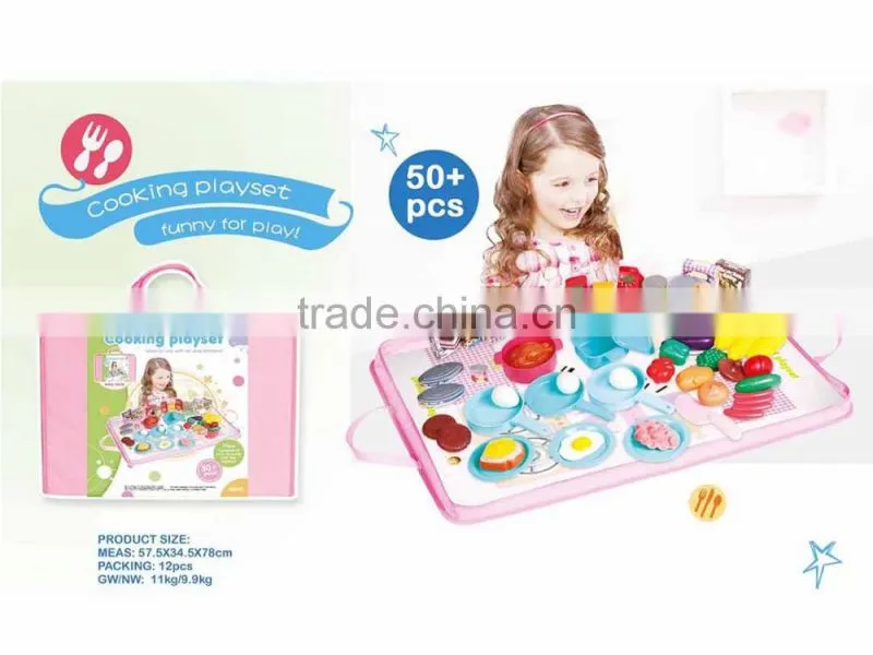 Eco-friendly plastic pretend play food set for kids