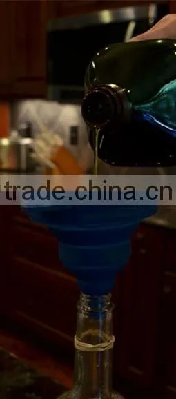 SB-0924 Food Grade Silicone folding funnel