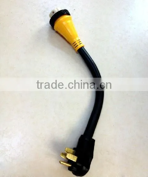 S80384 30AMP 3 Wire W/Small Plug RV Marine Cord With Power Light 36FT Powergirp Extension Cord