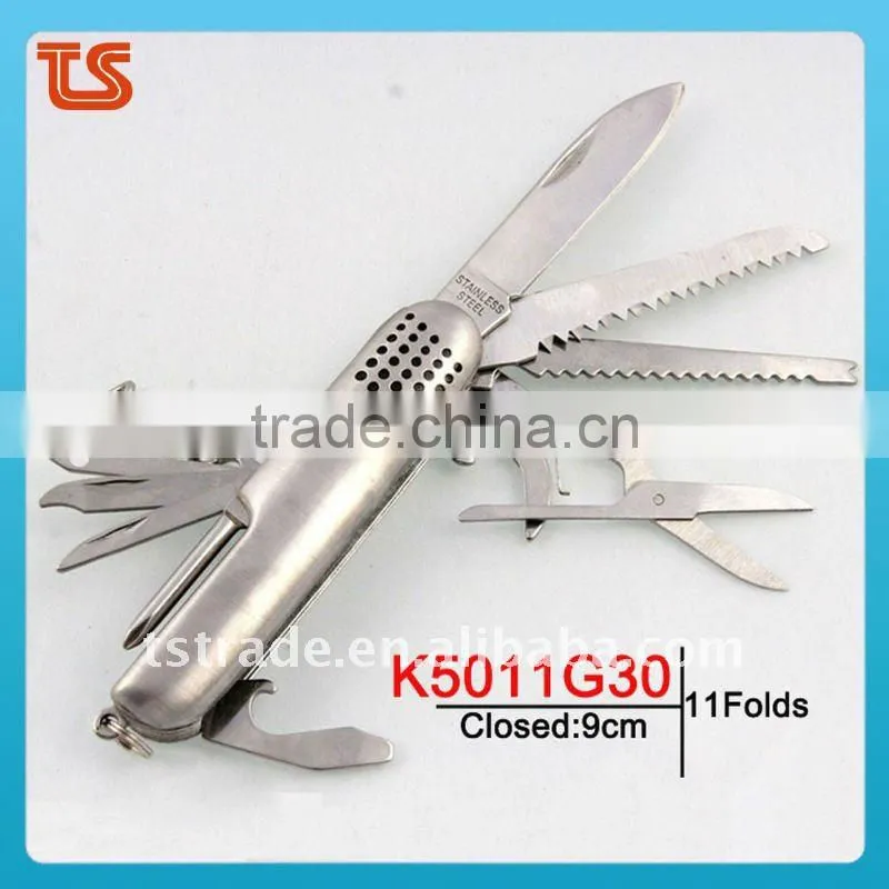 2014 New design multi knife pocket knife multi function LED knife K5017CG1