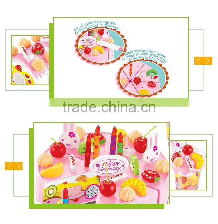 Hot selling children pretend play toys plastic cake boxes