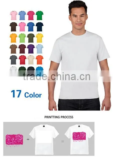 facturing custom white plain t shirt 100% plain white organic cotton