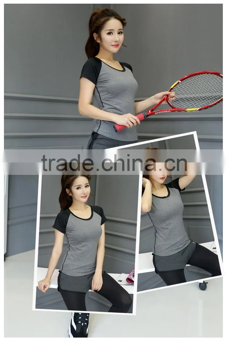 2016 New design high quality space dye gym women's yoga vest