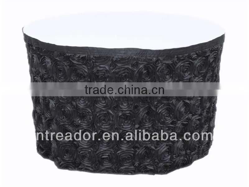 round rosette table skirts for sale