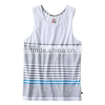 2015 sky blue linear design children clothes boy vest